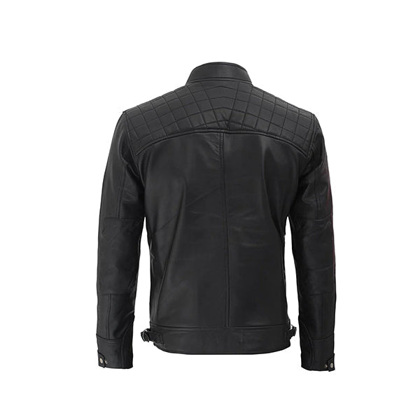 Distressed Motorcycle Leather Jacket