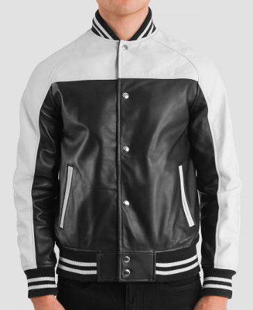 Terrance Varsity Leather Jacket