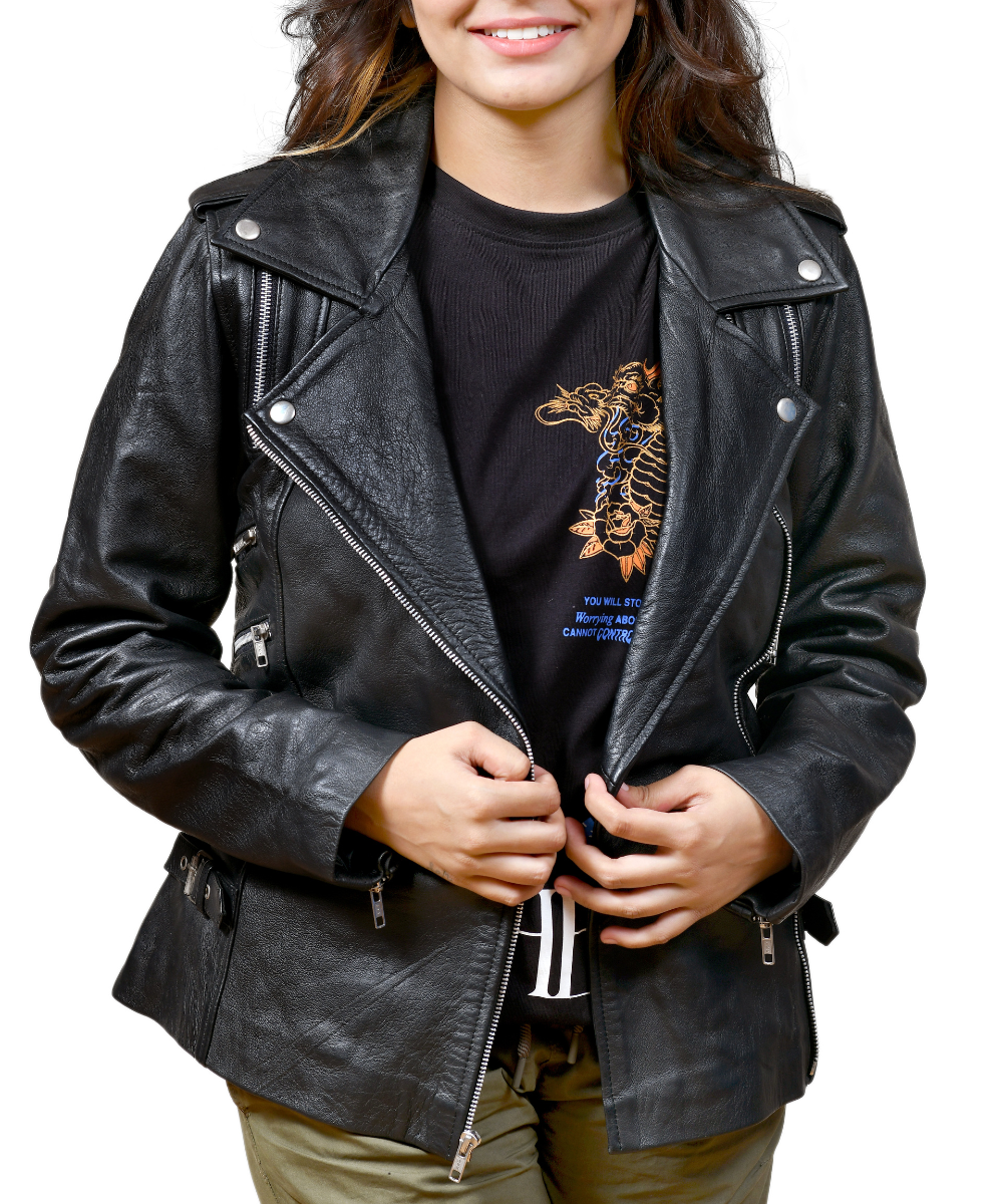 Motorcycle Women’s Leather Jacket