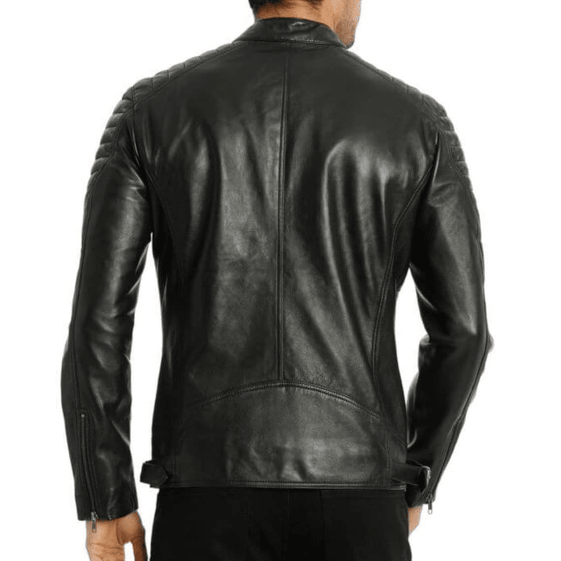 Simon Leather Racer Jacket