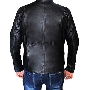 Punisher Skull Logo Real Leather Jacket