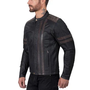 Viking Cycle Britannica Riding Leather Motorcycle Jacket