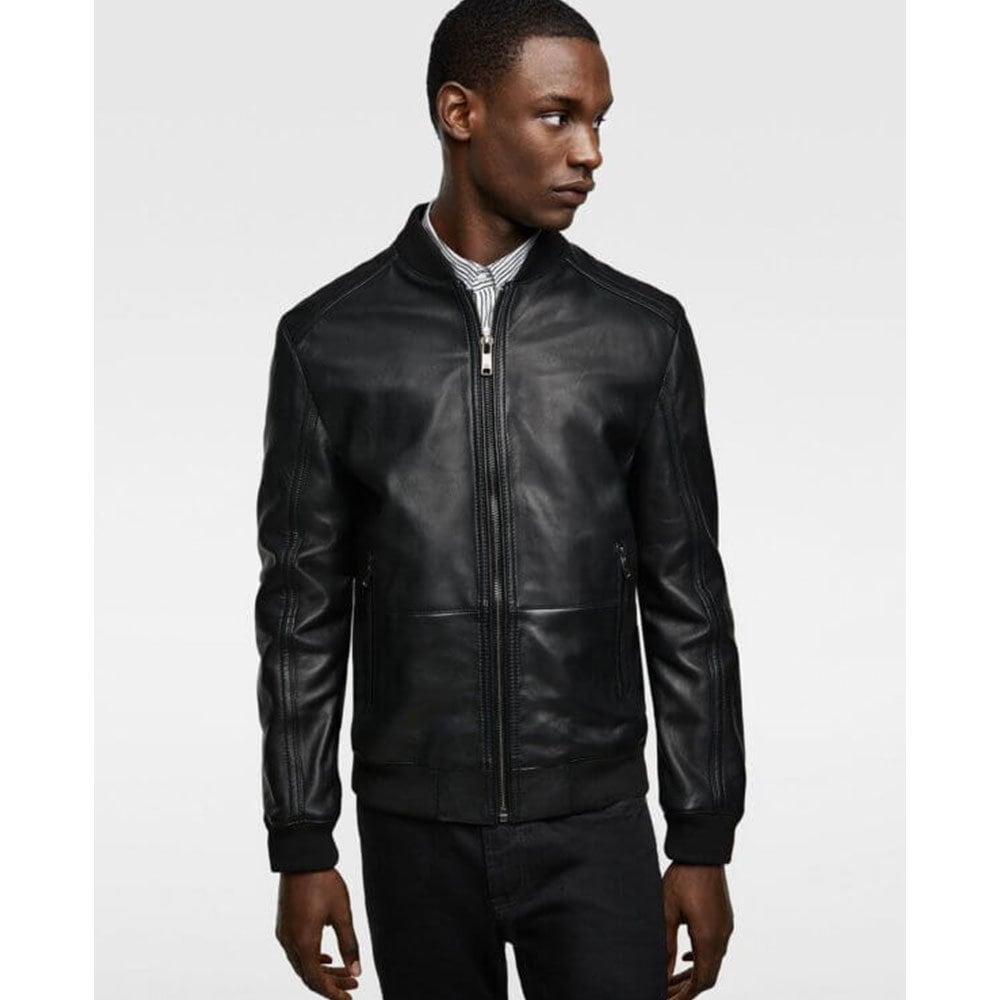 Hugh Motorcycle Leather Jacket