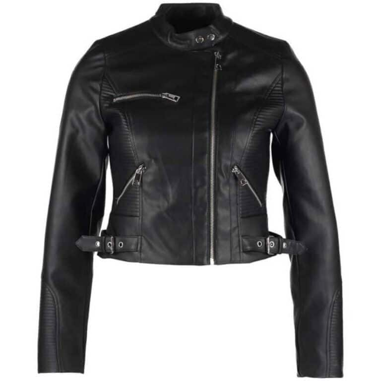 Candid Biker Leather Jacket For Women’s